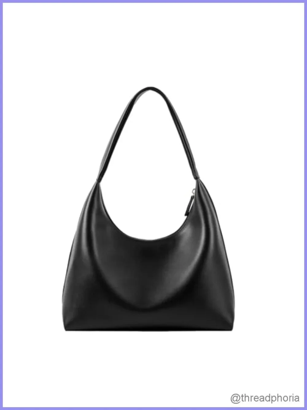 Small Hobo Shoulder Bag PU Leather Crescent Purse Everyday